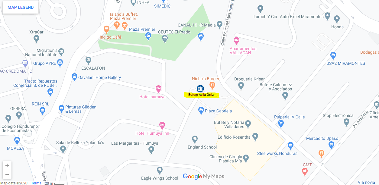 mapa del bufete